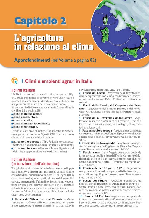Climi e ambienti agrari in Italia