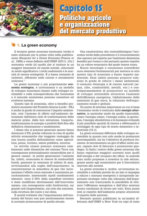 La green economy - Il valore economico dei beni ambientali - La vendita diretta - OP (Organizzazione di Produttori in Italia)